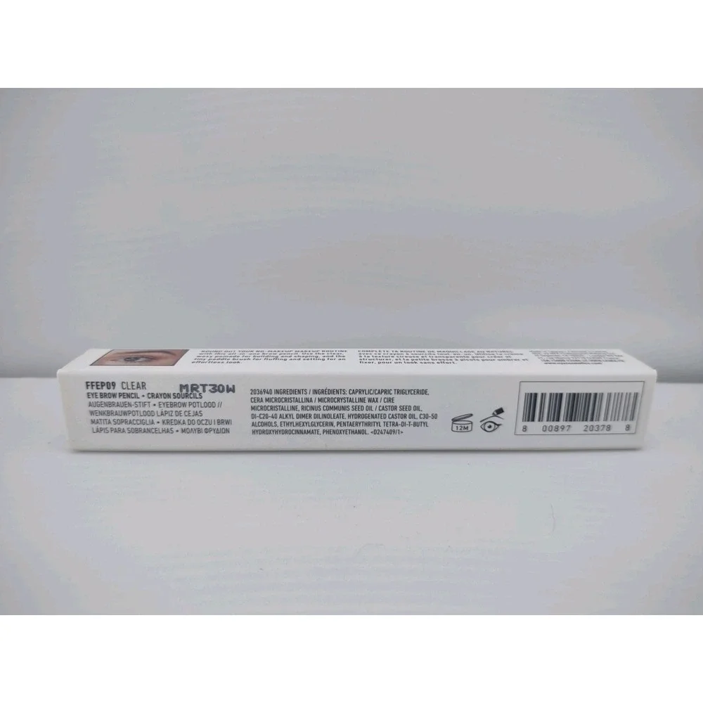 NYX PROFESSIONAL MAKEUP Fill Fluff Eyebrow Pomade Dual-End Brush & Pencil‎ Clear